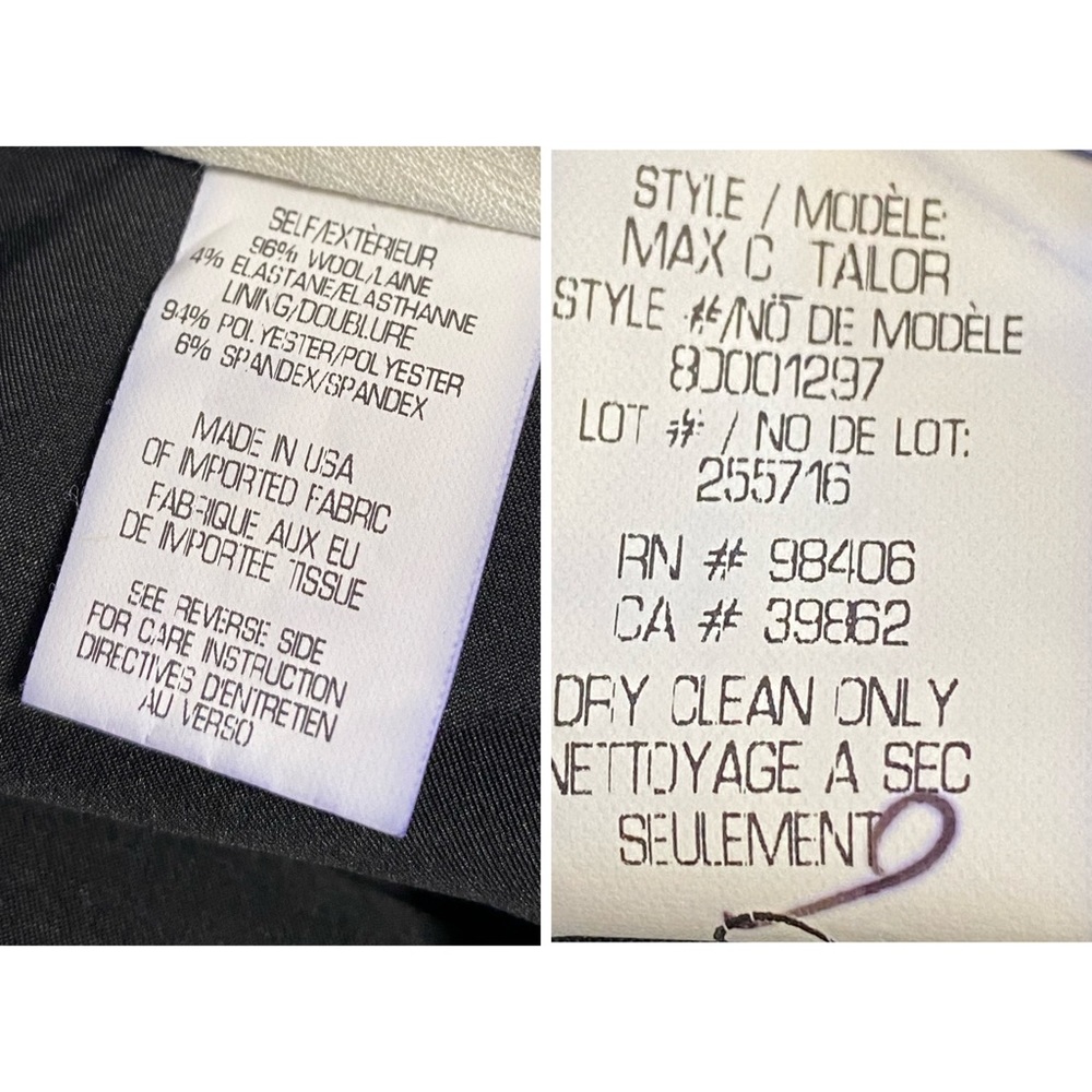 Theory Black Wool Suit Pants - Picture 12 of 14